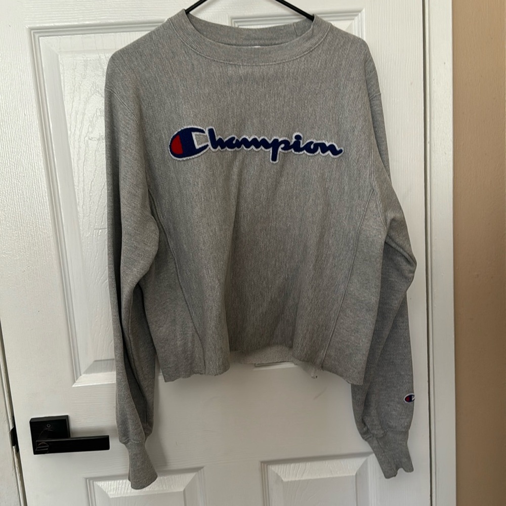 Cropped champion sweater